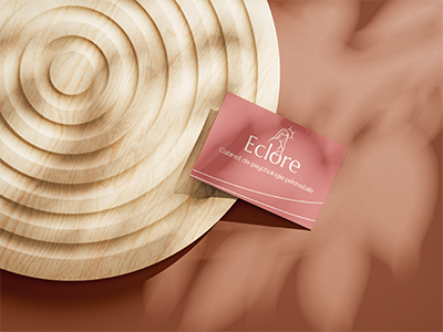 Photo d'une carte de visite pour la marque Eclore